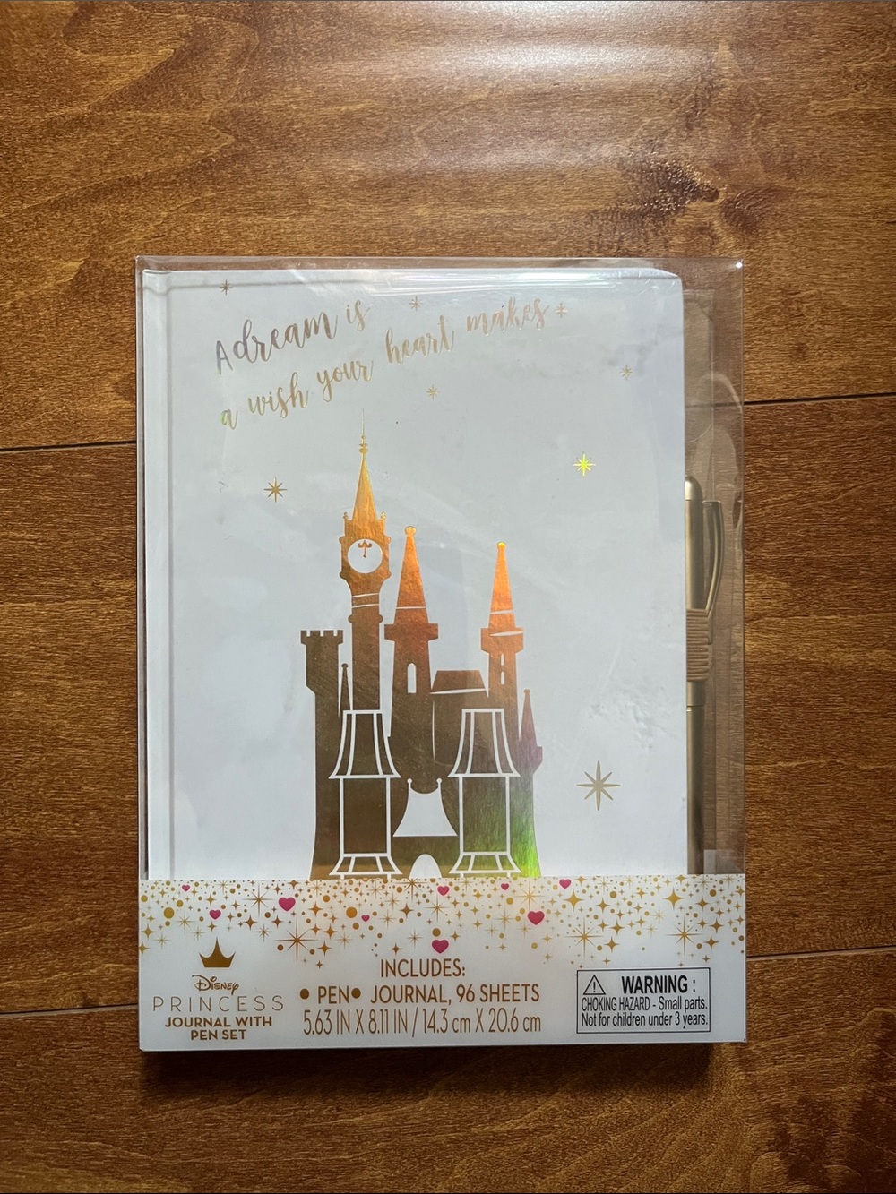 Disney Princess Castle Journal & Pen - White and Gold Foil